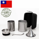 コンパクトなハンドドリップセット!500gで軽量なのにステンレス製で丈夫!【BROOKLYN Outdoor Drip Set】