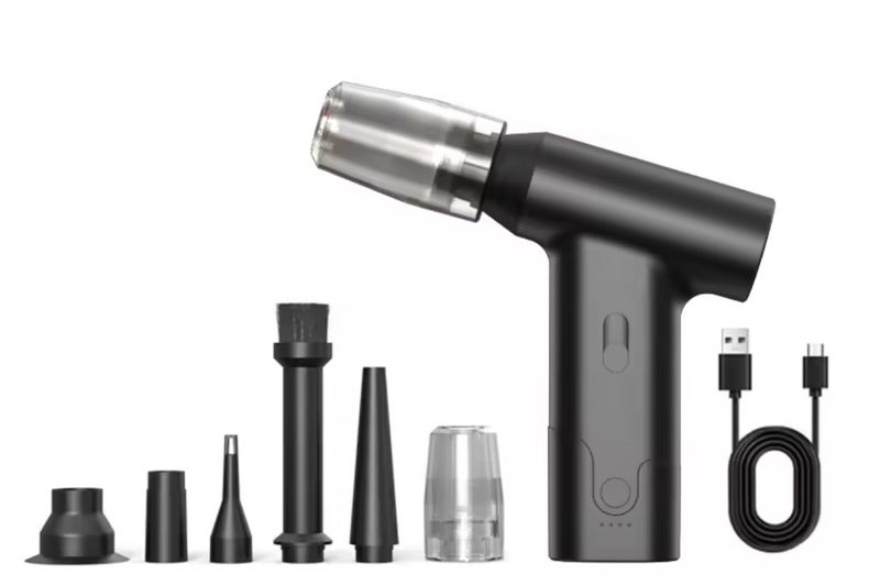 送風・吸引！車やおうちでの掃除にもアウトドアにも最適な小型の2wayエアダスター【Air Duster J02】