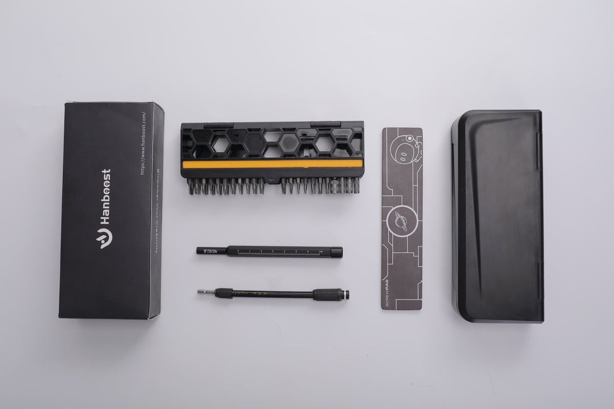 自由自在に磁力を操れる安定感抜群の多機能精密ドライバーセット