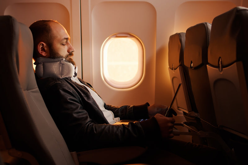 累計出荷数1万個◎どこでもポンプになるケースで20秒で膨らむ3in1ネックピロー【Inflatable Neck Cushion】