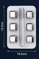 溶けない氷！？飲み物を薄めずに冷やす！ステンレス製アイスキューブ【MINI ICE】