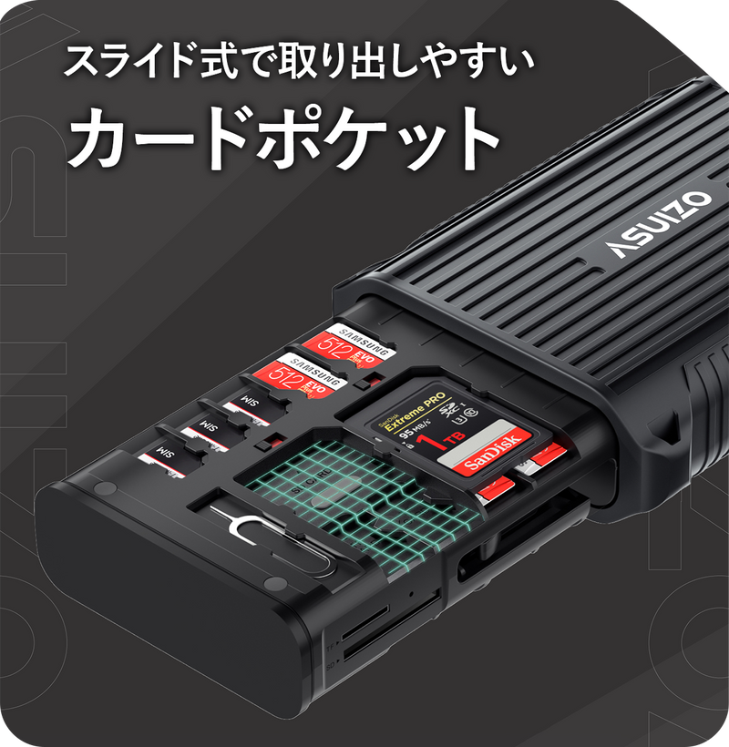 爆速カードリーダー×耐衝撃カードケース!SDカードデータはその場で即 爆速カードリーダー×耐衝撃カードケース!SDカードデータはその場で即
