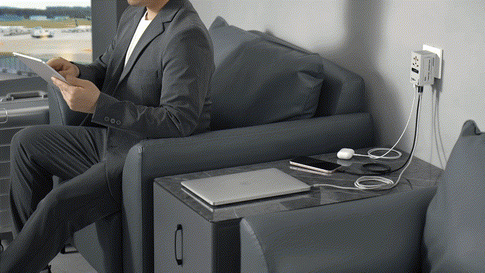 世界旅行にこれひとつ！海外でも国内でもどこでも充電できるマルチ変換プラグ【VisaPro 170W】USB160W＋AC2500W超高出力/5台同時充電可能なオールインワンタイプ！全世界で200以上の国や地域に対応