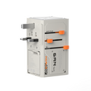 世界旅行にこれひとつ！海外でも国内でもどこでも充電できるマルチ変換プラグ【VisaPro 170W】USB160W＋AC2500W超高出力/5台同時充電可能なオールインワンタイプ！全世界で200以上の国や地域に対応