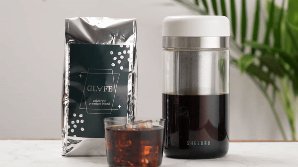 一杯で心を満たす、格別なコールドブリュー体験を。アラビカ100%の珈琲豆【GLAFE PREMIUM × SHELBRU】