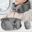 累計出荷数1万個◎どこでもポンプになるケースで20秒で膨らむ3in1ネックピロー【Inflatable Neck Cushion】