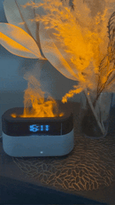 炎の"ゆらぎ"を再現！アラームクロックと組み合わせたアロマディフューザー【FIRE-MIST】