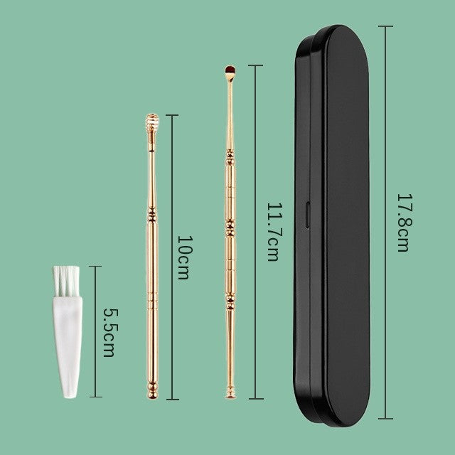 全方位死角なし！サッと撫でるだけで耳垢ごっそり。【EAR WAX CLEANER らくらく耳かき】