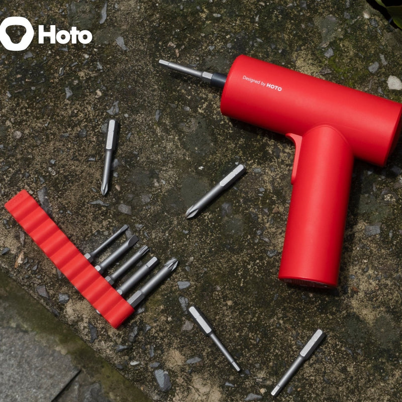 10種類の50mmビット付属、グルーガン型、電動ドライバーセット【HOTO PRO-GUN】